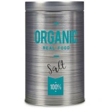 Boîte à sel 10,4 x 18,2 x 10,4 cm en fer blanc gris