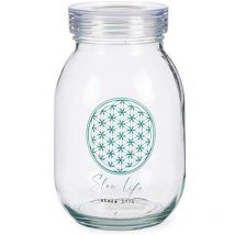 Vivalto - Bote Slow Life Transparente Vidrio (1800 ml) (4 Unidades)