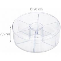 Helloshop26 - Boîte à thé ronde transparente accessoire cuisine
