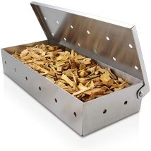 Boîte À Viande Grillée Barbecue Barbecue En Bois Grande Capacité Épaisse En Acier Inoxydable Viande Fumée Spermat Fumée Fumée