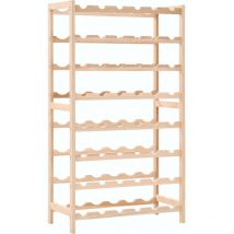 Décoshop26 - Botellero estante para guardar vino madera de cedro 57,5 x 28 x 102 cm marrón DEC024277