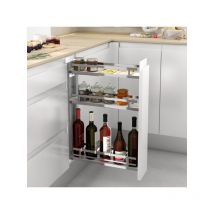 Botellero guías laterales flat. Altura 689mm. Frontal 150mm. Profundidad 498. -