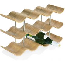 Wadiga - Botellero madera, sauce y metal, 12 botellas
