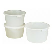 Craemer - Tanque 65L Polietileno Alta Densidad Blanca Con Manijas Empotradas D.590Mm H.330Mm Crammer