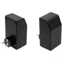 Boîtier avec fiche secteur Strapubox sg 1021 121 x 66 x 55 plastique noir 1 pc(s)