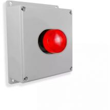Boîtier d'alerte supplémentaire sans fil avec flash - Haute-résistance / 800m (Gamme PROTECT 800)