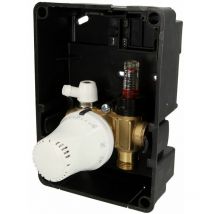 Le Sanitaire - Boîtier de réglage Simplex th robinet thermostatique extérieur Exclusiv blanc