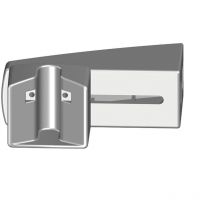 Boîtier v de réception en applique en Aluminium pour serrure de portail coulissant motorisé. Blanc Ral 9016
