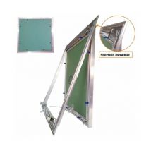 Botola d'ispezione 50x50 cm in alluminio con sistema di apertura push pull