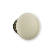 Botón de porcelana blanca ø 35 mm