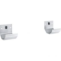 2 Stück Rohrhalter mit breiter Grundplatte - 100 x 60mm