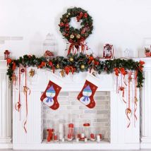 Botte de Noël en feutrine - Bonhomme de neige Silumen