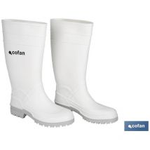 Botte d'Eau Pvc Blanche Taille 42