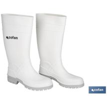 Botte d'Eau Pvc Blanche Taille 45