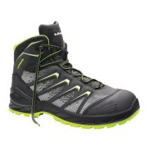 Botte de sécurité Larrox Work gtx grey Mid taille 48 gris/vert S3 ci/hi/hro/src en iso 20345 matériau textile