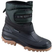 Botte d'hiver taille 44 noir nylon / pvc doubl.en fourrure tissée/ferm.velcro