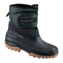 Botte d'hiver taille 46 noir nylon / pvc doubl.en fourrure tissée/ferm.velcro