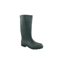 Bottes en toile enduite pvc vert, sans sécurité, taille 44.
