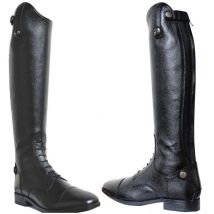 Bottes 42 M: Bottines en cuir avec lacets élastiques Winner et fermeture éclair arrière