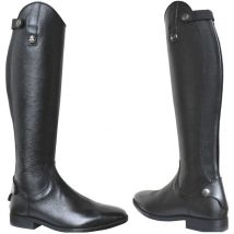 Bottes 37 L: Gagnant : bottes en cuir avec élastique et fermeture éclair arrière