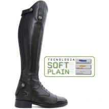 Bottes 39 M: Bottes Winner en cuir souple uni avec porte éperons avec semelle intérieure en mousse bleue