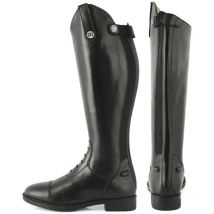 39, Noir: Bottes de concours Maris Junior pour enfants, en cuir avec lacets et fermeture éclair