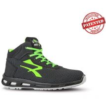 U-power - Chaussures de sécurité hautes hard esd S3 ci src - Noir/Vert 40