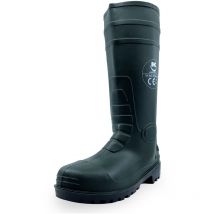 Bottes de Sécurité S5 Verte Hulk T47, Bottes en pvc Imperméable & Antidérapante, Coque Acier - Keli