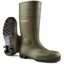 Botte verte avec embout en acier taille 38 Dunlop 142VP38