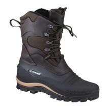 Botte d'hiver à lacets Bernd taille 45 marron/noir Nylon/PVC doublure en fourrure tissée