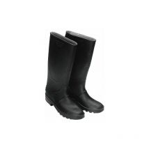 Bottes Hautes en Caoutchouc Noir No 44 (Paire)
