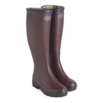 Le Chameau - Bottes Giverny femme rouge foncé - Couleur Rouge foncé - Pointure chaussures 42