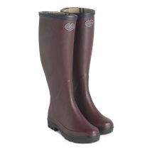 Le Chameau - Bottes Giverny femme rouge foncé - Couleur Rouge foncé - Pointure chaussures 38