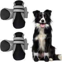 Einemgeld - Bottes pour Chien de Protection, Chaussure Respirantes Chien, Antidérapant Respirant Pet Chaussures pour Petits Chiens de Taille Moyenne