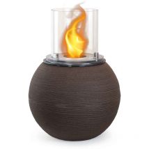 Frankystar - Botticelli - Bioethanol-Holzboden-Kamin ø 40xH54 cm, braun