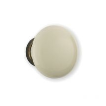 Bottone in porcellana bianca ø 35 mm