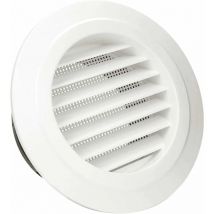 Bouche de Ventilation,4' Grille de Ventilation Ronde abs avec Anti Insectes Grille de Protection pour Conduits,Bouche de Ventilation avec Grille de