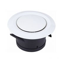 Bouche d'extraction et d'insufflation d'air Ø100, sl.gt 3 griffes articulées - Grille de ventilation plastique ronde orientable - Ventilation par