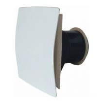 Axelair - Bouche fixe d'extraction Design carré + manchon placo 3 griffes Ø80mm