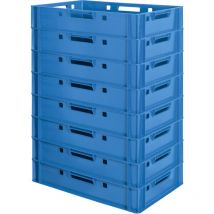 Kingpower - Boucher Caisse Viande Caisse Eurofleischkiste Bleu Caisse Empilement Plastique E1
