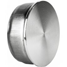 Bouchon à Rrapper Acier Inoxydable Couvercle Tube Bouchon d'extrémité 42,4 x 2 mm en pour tube de main courante, couvercle de garde-corps V2aox
