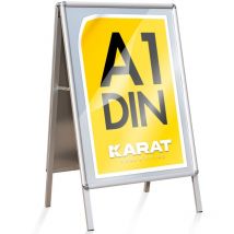 Anneau de trottoir Double face Cadre 25 mm Panneau d'affichage din A1 paper board, tableau sur pied