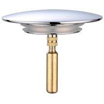 Bouchon de baignoire, 70 mm, avec double articulation, réglable en hauteur