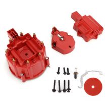 Bouchon de distributeur avec bobine Rotor Rouge Remplacement pour Chevy V8 265 283 307 327 350 383 396 400 402 427 454 472 502 Moteur - Jeffergarden
