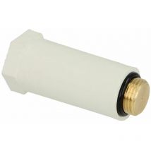 Bouchon de montage blanc 1/2 avec filetage en laiton