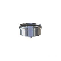 Bouchon de re'cupe'ration des condensats pour raccords en t en acier sans bouchon Acciaio Inox 12 cm