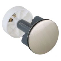 Bouchon de remplacement universel pour bonde à déchets avec bouchon pop-up, couleur nickel brossé poli CGS T007L.38 Nickel brossé