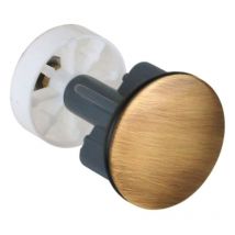 Bouchon de remplacement universel pour déchets avec pièce pop-up, couleur bronze CGS T007L.25 Bronze