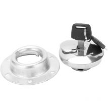 Bouchon De Verrouillage Du Réservoir 6 Holes Round Shape Tank Fuel Cap Cover Key Gas Gasket Set For Generator Set Replacement Part Pièces En Acier