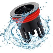 Bouchon de vidange de sol Bouchon anti-refoulement pour sol de douche – Bouchon de vidange anti-encrassement et anti-odeur, Noir
